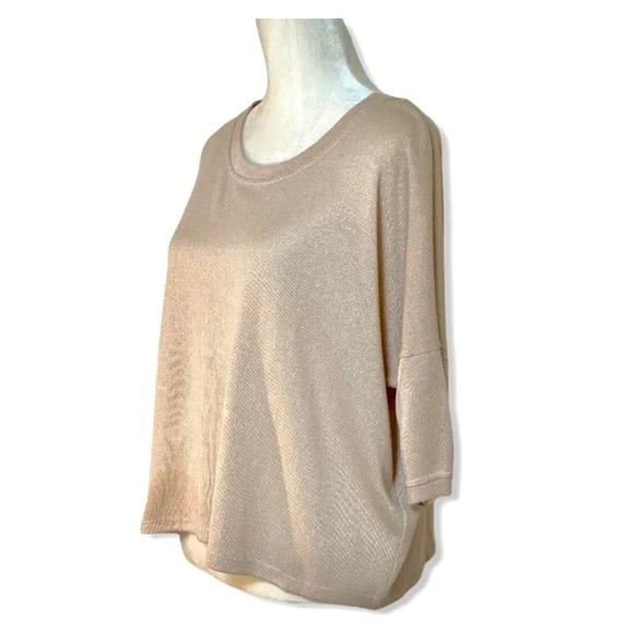 Odylyne Vintage Style Gold Lame Knit Sweater - Picture 3 of 12